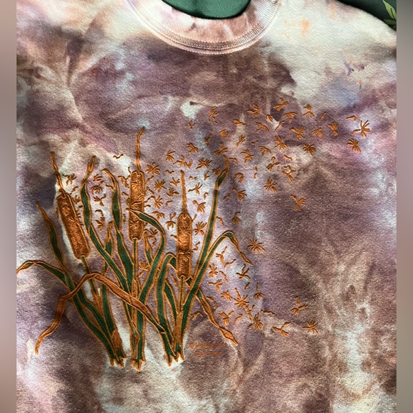 Morning Sun Ice Dyed Vintage Grandma Sweatshirt - Picture 6 of 8